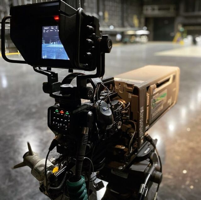 Great to see our @blackmagicnewsofficial #ursabroadcast reunited with the #digisuper95 from @presteigneuk yesterday, they look so good together! Thanks to our friends @manchester_studios for looking after us all too, such an exciting project! #studio #studiocamera #ursa #ursabroadcastcamera #camera #production #filming #lens