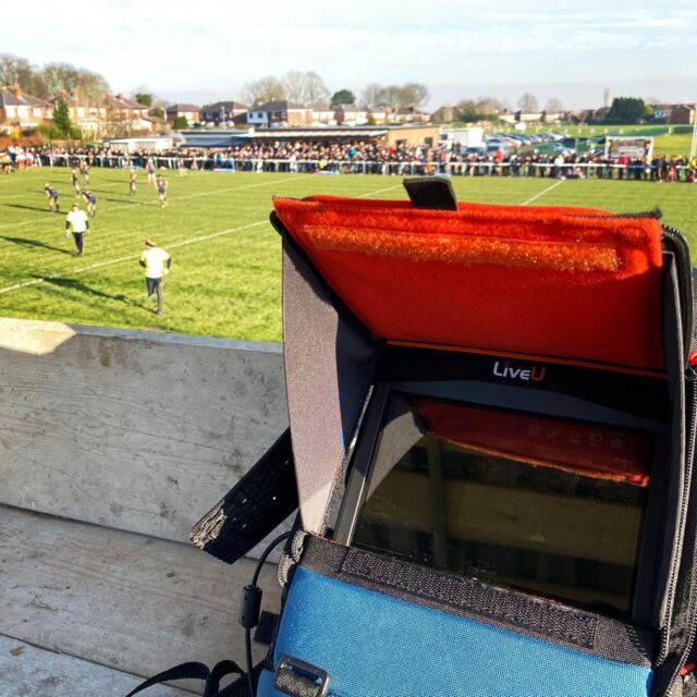 Great to be working with our friends @sticksandglass again today, on what can definitely be described as a crisp Saturday afternoon in Wigan 🥶 We’ve been streaming #live Challenge Cup action for @bbcsport using the @liveutv #LU800, and now we’re off to warm up with a brew ☕️ #bbcrl @rugbyfootballleague @osjrugby @armyrugbyleague #challengecup #bbcsport #rugbyleague #livestreaming #livesport #streaming